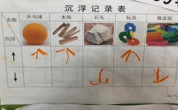 水的沉浮大班科学教案7篇