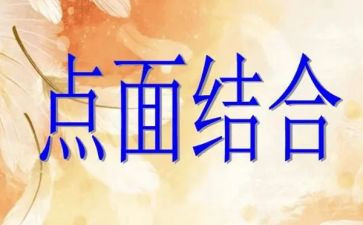 描写点面结合的作文7篇