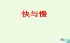 音乐快与慢教案优秀7篇