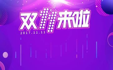 双十一的活动总结参考7篇