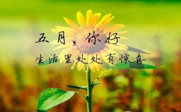 五月心得体会6篇